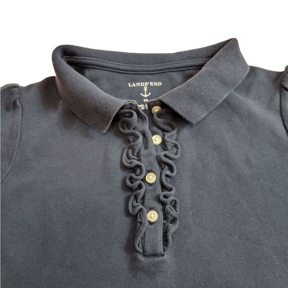 Lands End Navy polo dress 6X - Picture 2 of 3